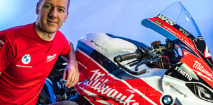 Hutchy back in the TAS fold on a Milwaukee BMW at TT