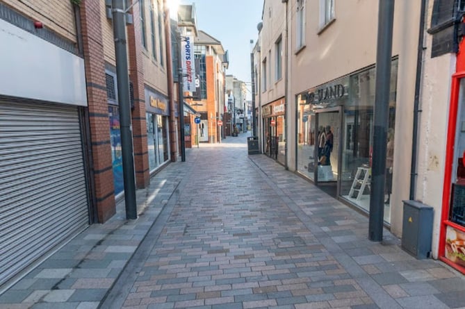 General street view Strand Street close to The Card Factory