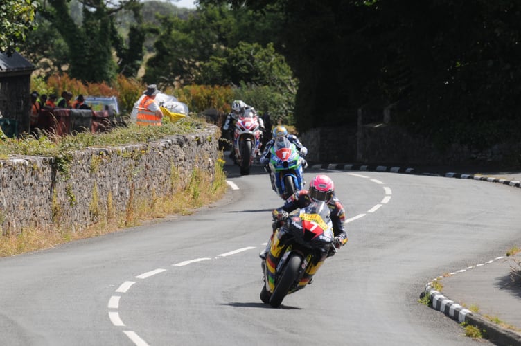 Davey Todd leads Dean Harrison and Michael Dunlop 