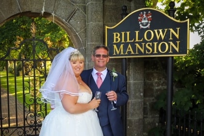 First wedding held in billionaire’s mansion