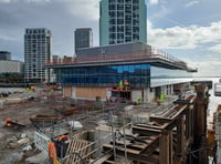 Triskelions mounted on new Isle of Man Ferry Terminal in L’pool