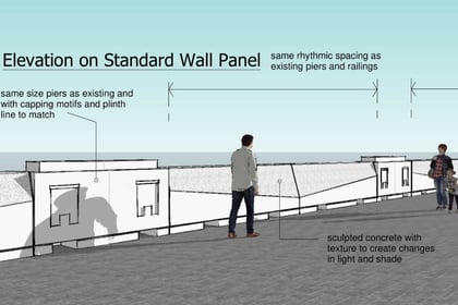 You could have your artwork plastered on new £900,000 sea wall
