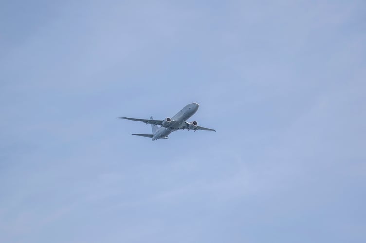 Boeing Posiedon MRA1 (P-A8) flying over Queen's Pier Ramsey