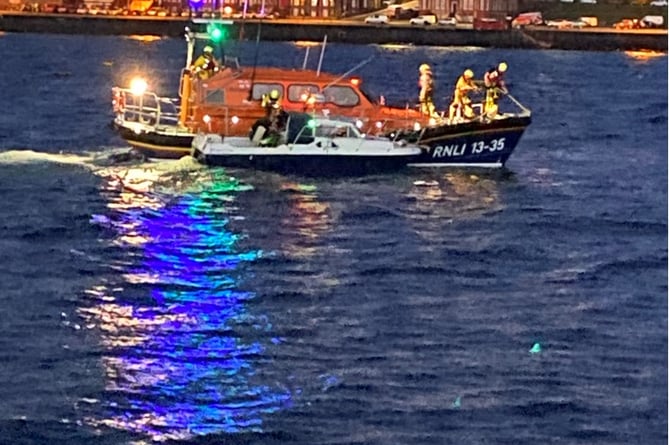 Peel Lifeboat on a callout