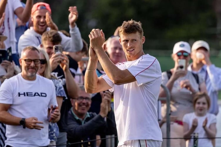 Billy Harris in Wimbledon qualifying