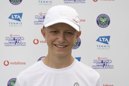 Ballakermeen student Tristan enjoys Wimbledon