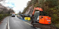 Section of Mountain Road to remain shut as work continues on landslide