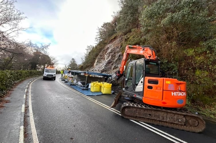 Work is to continue on the landslide at the Waterworks.