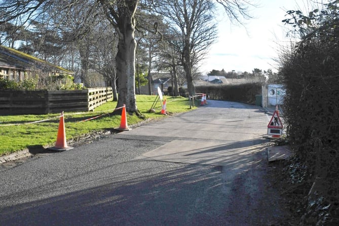 Current access route to the Roundhouse, Braddan