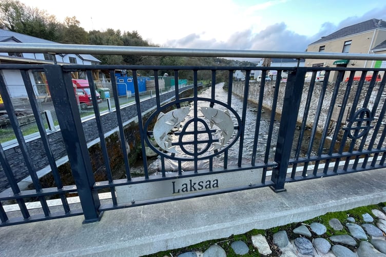 Laxey River sign