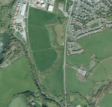 The proposed site for the Peel Sewage works is on Glenfaba Road, next to the heritage trail