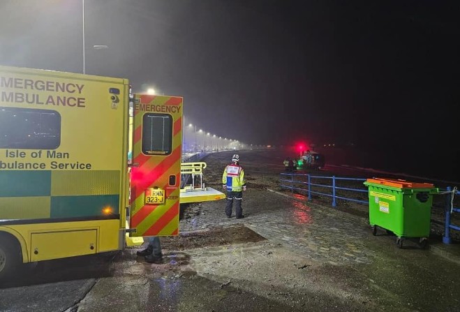 Douglas coastguard on Douglas beach