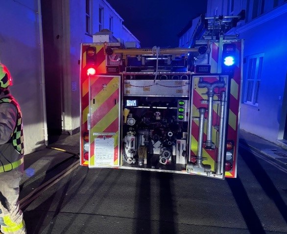 Isle of Man Fire and Rescue Service crews from Peel, Kirk Michael and Douglas were called to a structure fire in Market Street, Peel on Monday evening.