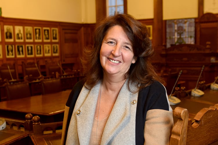 Portrait of Central Douglas MHK Ann Corlett, a former Douglas Councillor. Both her parents served as Mayor of Douglas