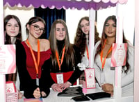 Pictures show students competing in top business contest