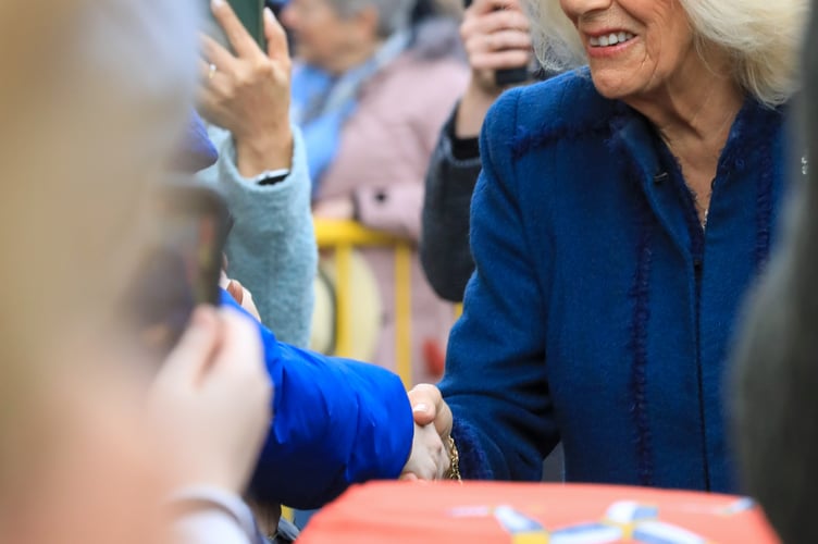 Her Majesty Queen Camilla meeting and greeting crowds in Douglas. Photo by Callum Staley (CJS Photography)