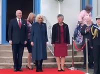 Watch as fans give the Queen a round of applause at Government House