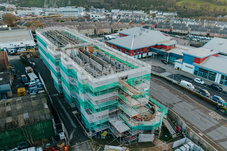 A drone's eye view of the former Nurses' Home