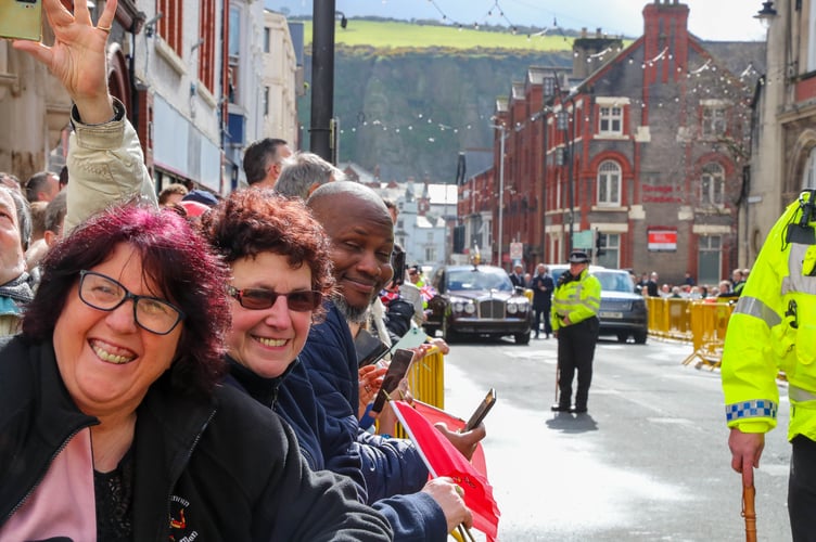 Crowds gathered for the visit of Her Majesty Queen Camilla to Douglas. Photo by Callum Staley (CJS Photography)