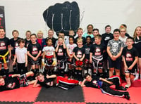 Kickboxing club raises cash for Sight Matters