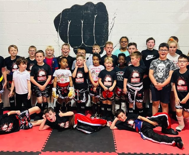 Kickboxing club raises cash for Sight Matters