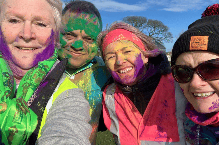 The Holi Festival of Colour in Onchan was attended by more than 140 people