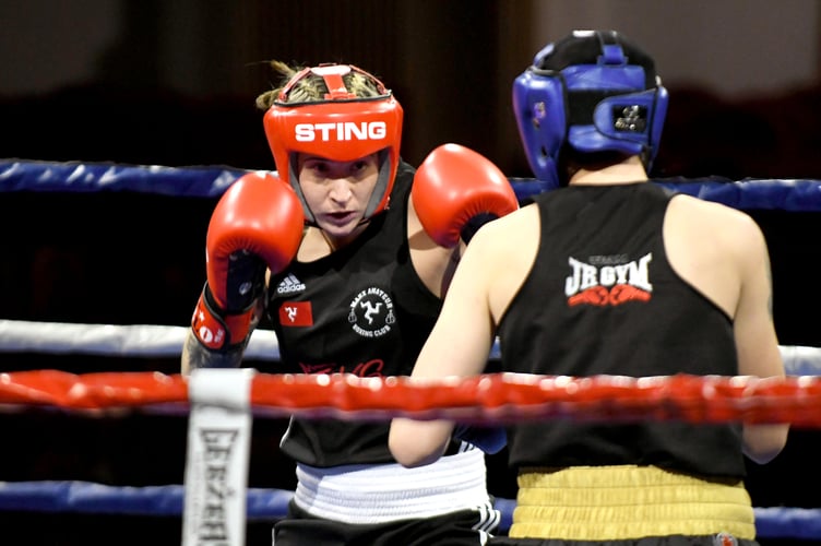 Jade Burden in action for Manx ABC