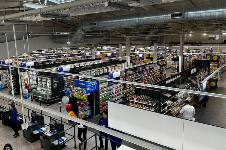 Inside the new Tesco superstore on Victoria Road, Douglas (Photo: David Lloyd-Jones)