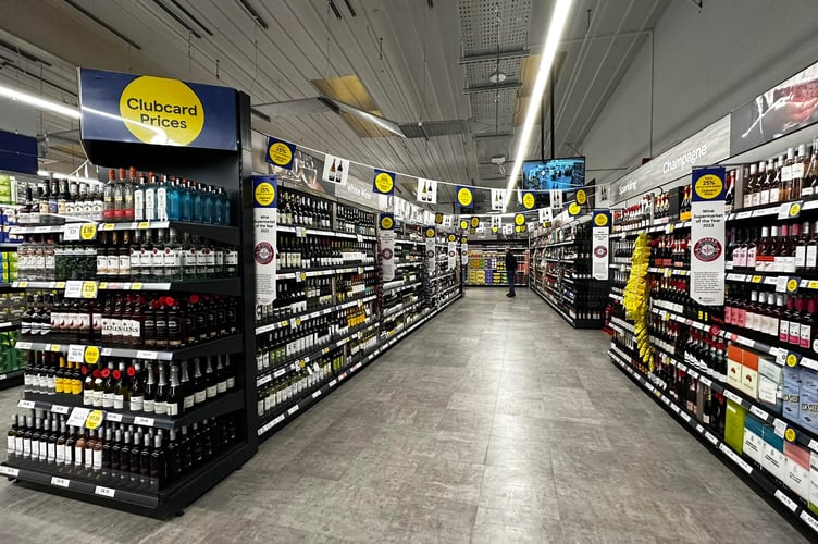 Inside the new Tesco superstore on Victoria Road, Douglas (Photo: David Lloyd-Jones)