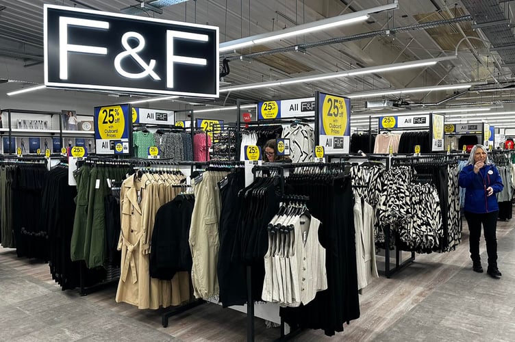 Inside the new Tesco superstore clothing section on Victoria Road, Douglas (Photo: David Lloyd-Jones)