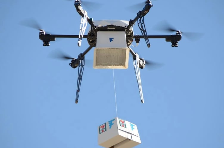 Peel Fisheries shared this picture, joking with customers that their long battle with delivery insurance has allowed them to start 'drone deliveries' island wide.