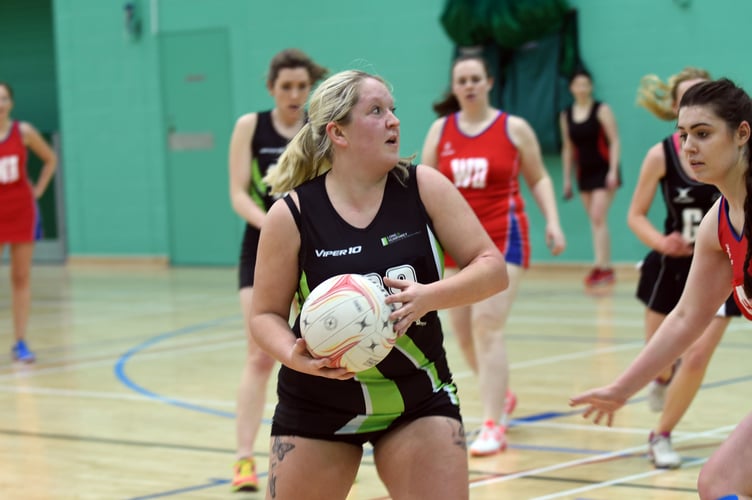 Netball action