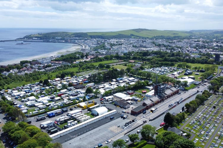 Isle of Man TT Grandstand. Photo by Callum Staley (CJS Photography).