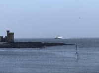 Watch as Manannan arrives into Douglas in choppy conditions