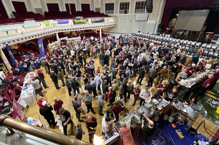 The official opening of the 2024 CAMRA Isle of Man Beer and Cider Festival in the Villa Marina Royal Hall - 