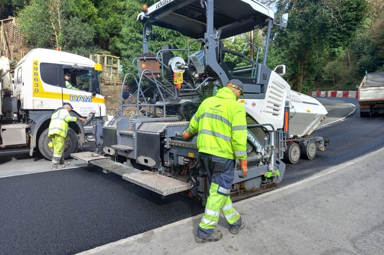 DoI crews work on resurfacing at Glen Helen