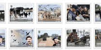 Post Office issue stamps celebrating anniversary of D-Day landings