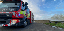 Isle of Man fire service respond to fire at Animal Waste Plant 