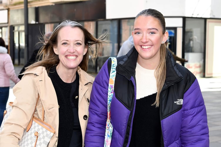 Public opinions on inflation and the cost of living crisis - Claire Terry with her daughter Isabella Hitchen (Glen Vine)