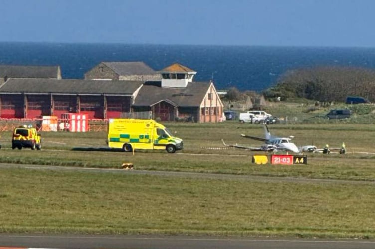 Scene of the light aircraft incident