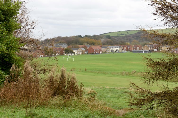 The northern edge of Douglas golf course, looking from Anagh Coar to Pulrose - 