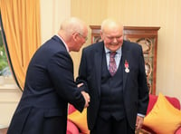 Leader of Purple Helmets presented with British Empire Medal