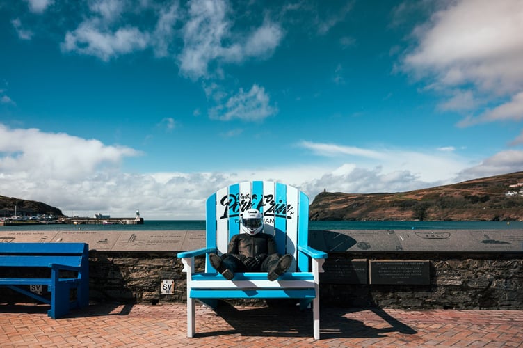 'TTig' enjoying a sunny day in Port Erin as part of the campaign