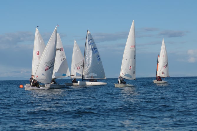 Manx Sailing and Cruising Club sailors in action during a recent race in Ramsey