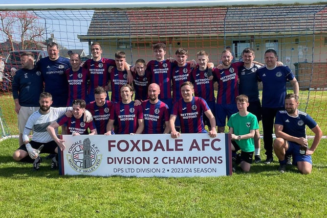 Foxdale clinched the Division Two title on Saturday afternoon