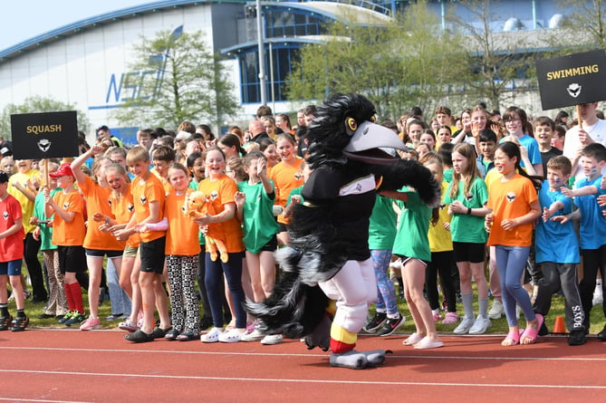 The Manx Youth Games opening ceremony at the NSC on Saturday morning