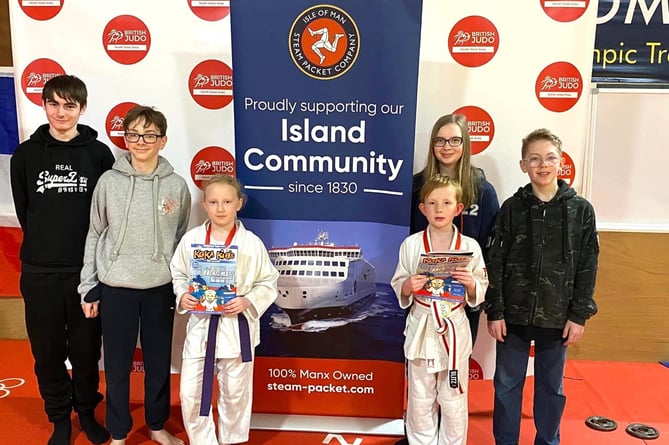 The Douglas Judo Club members that attended the North-West Area Closed Championship Judo competition in Kendal recently, returning home with three medals 