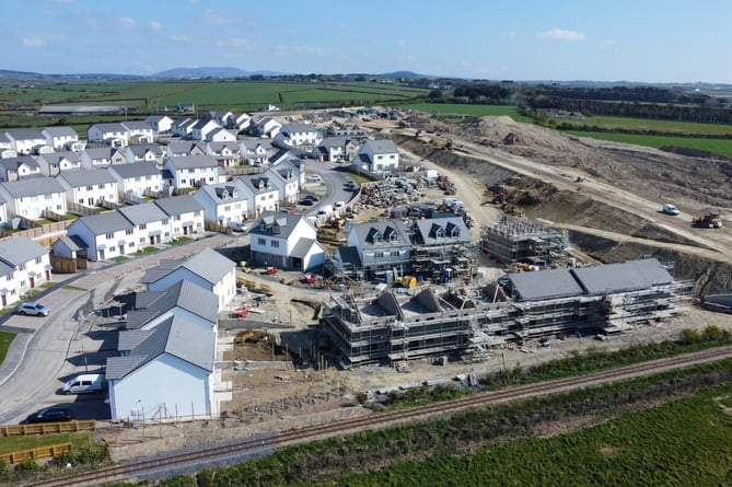 The Reayrt Mie housing estate in Ballasalla pictured under construction in 2022