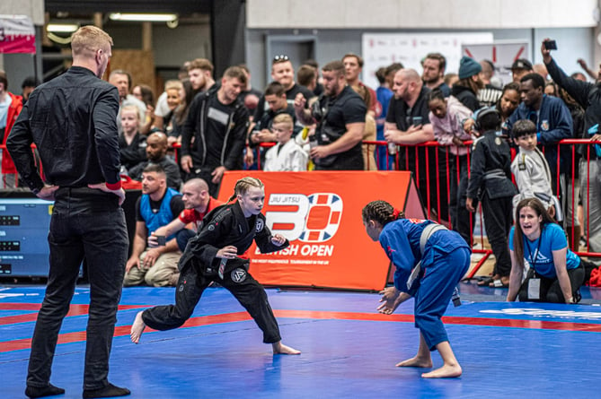 Summit Grappling Academy member Iona Meban in action in her final on her way to becoming a British champion