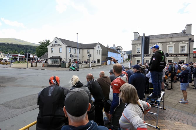 Monday afternoon's TT practice session in Ramsey